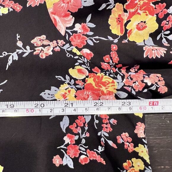 Woman Within Blouse Size 18/20 Floral Print V Neck 3/4 Sleeve Tunic Top Casual - Picture 10 of 11